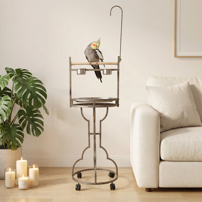 LeFluffy Large Parrot Bird Perch Playstand, Bird Play Feeder Stand With ...